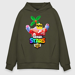 Мужское худи оверсайз BRAWL STARS SPROUT TROPICAL