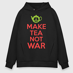 Мужское худи оверсайз Make tea not war