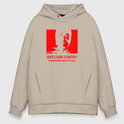 Мужское худи оверсайз VANSAMA OFFICIAL Red
