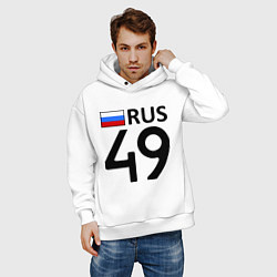 Толстовка оверсайз мужская RUS 49, цвет: белый — фото 2