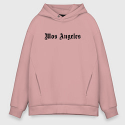 Толстовка оверсайз мужская Mos Angeles, цвет: пыльно-розовый