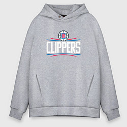 Мужское худи оверсайз Los Angeles Clippers