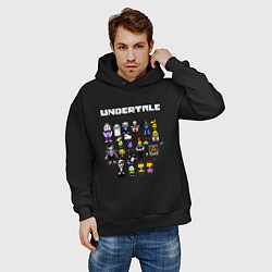 Толстовка оверсайз мужская UNDERTALE, цвет: черный — фото 2