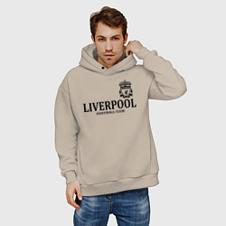 Толстовка оверсайз мужская Liverpool FC, цвет: миндальный — фото 2