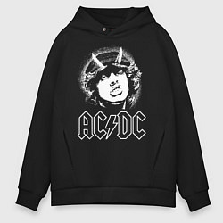 Толстовка оверсайз мужская ACDC Angus, цвет: черный