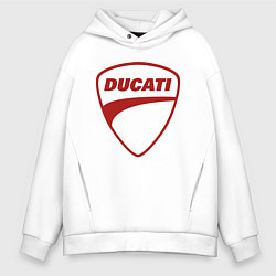 Мужское худи оверсайз Ducati Logo Дукати Лого Z