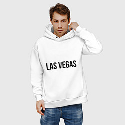 Толстовка оверсайз мужская Las Vegas, цвет: белый — фото 2