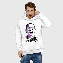 Толстовка оверсайз мужская Linkin Park, цвет: белый — фото 2