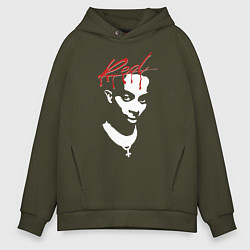 Толстовка оверсайз мужская Playboi Carti Whole Lotta Red, цвет: хаки