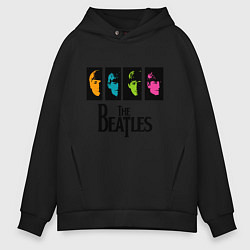 Мужское худи оверсайз Всемирный день The Beatles