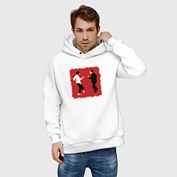 Толстовка оверсайз мужская Dance mia vega, цвет: белый — фото 2