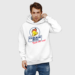 Толстовка оверсайз мужская CLUCKIN BELL GTA, цвет: белый — фото 2