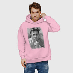 Толстовка оверсайз мужская Гачи Билли Херрингтон арт, цвет: светло-розовый — фото 2