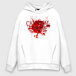 Толстовка оверсайз мужская Cannibal Corpse, цвет: белый