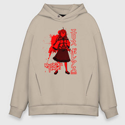 Толстовка оверсайз мужская Mushoku Tensei Eris, цвет: миндальный