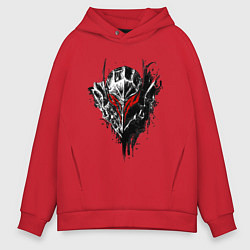 Толстовка оверсайз мужская BERSERK, цвет: красный