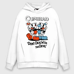 Мужское худи оверсайз Cuphead, Dont deal with devil