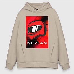 Мужское худи оверсайз Nissan - Paint