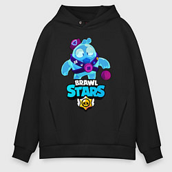 Толстовка оверсайз мужская Сквик Squeak Brawl Stars, цвет: черный