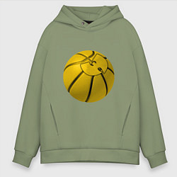 Толстовка оверсайз мужская Wu-Tang Basketball, цвет: авокадо