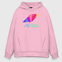 Мужское худи оверсайз AVICII RAIBOW