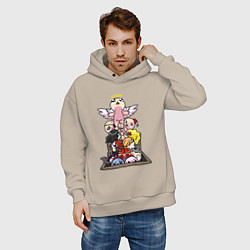 Толстовка оверсайз мужская THE BINDING OF ISAAC, цвет: миндальный — фото 2