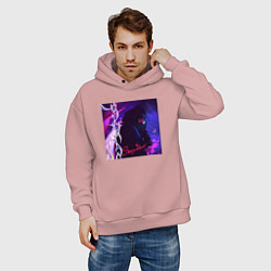 Толстовка оверсайз мужская OG BUDA SEXY DRILL, цвет: пыльно-розовый — фото 2