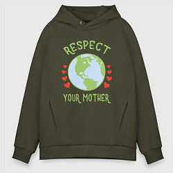 Мужское худи оверсайз Respect Earth