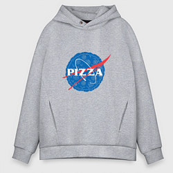 Толстовка оверсайз мужская NASA Pizza, цвет: меланж
