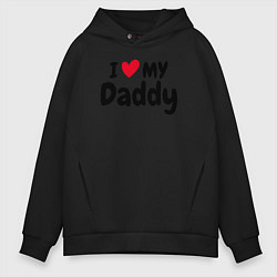 Мужское худи оверсайз I LOVE MY DADDY