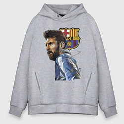 Мужское худи оверсайз Lionel Messi Barcelona Argentina Striker
