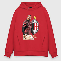 Мужское худи оверсайз Zlatan Ibrahimovic Milan Italy