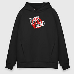 Мужское худи оверсайз Punk’s Not Dead