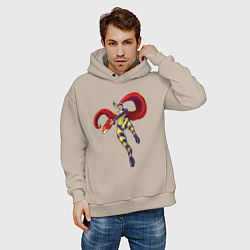 Толстовка оверсайз мужская Princess whats her name, цвет: миндальный — фото 2