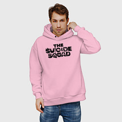 Толстовка оверсайз мужская The Suicide Squad, цвет: светло-розовый — фото 2