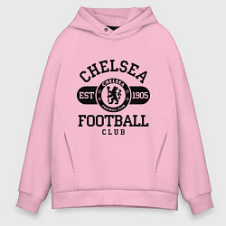 Толстовка оверсайз мужская Chelsea Football Club, цвет: светло-розовый