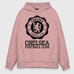 Толстовка оверсайз мужская Chelsea FC: Emblem, цвет: пыльно-розовый