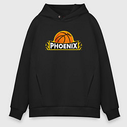 Толстовка оверсайз мужская Phoenix Basketball, цвет: черный