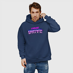 Толстовка оверсайз мужская Lovewave Drive, цвет: тёмно-синий — фото 2