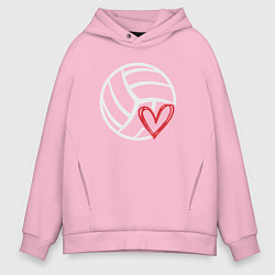 Мужское худи оверсайз Love Volleyball