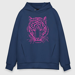 Мужское худи оверсайз Pink Tiger