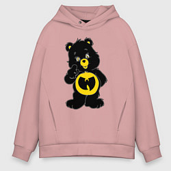 Толстовка оверсайз мужская Wu-Tang Bear, цвет: пыльно-розовый