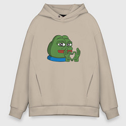 Мужское худи оверсайз Pepe love пепе лов