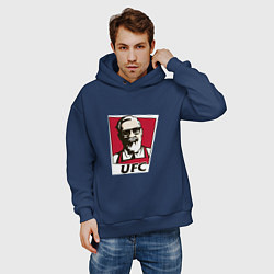 Толстовка оверсайз мужская McGregor ufc, цвет: тёмно-синий — фото 2