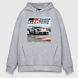 Мужское худи оверсайз Toyota Gazoo Racing - легендарная спортивная коман