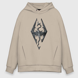 Мужское худи оверсайз СКАЙРИМ ЛОГО SKYRIM LOGO