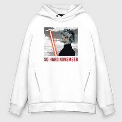 Мужское худи оверсайз Токийский Гуль NOVEMBER DARK