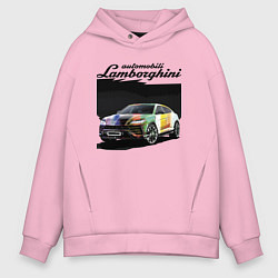 Мужское худи оверсайз Lamborghini Urus - это очень круто!