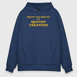 Толстовка оверсайз мужская Directed by Quentin Tarantino, цвет: тёмно-синий