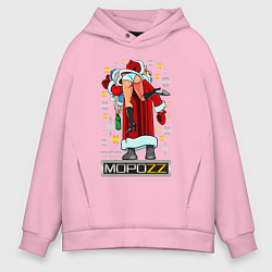 Толстовка оверсайз мужская ДЕД МОРОZZ, цвет: светло-розовый